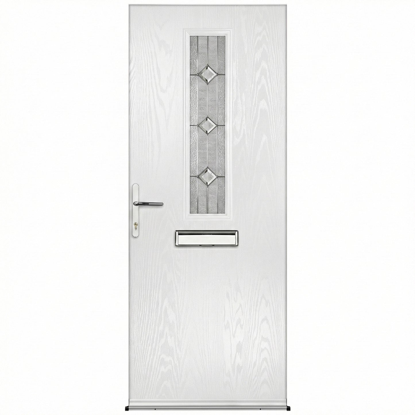 Fergus Blue Pre-Hung Venice Glass Composite Front Door Set