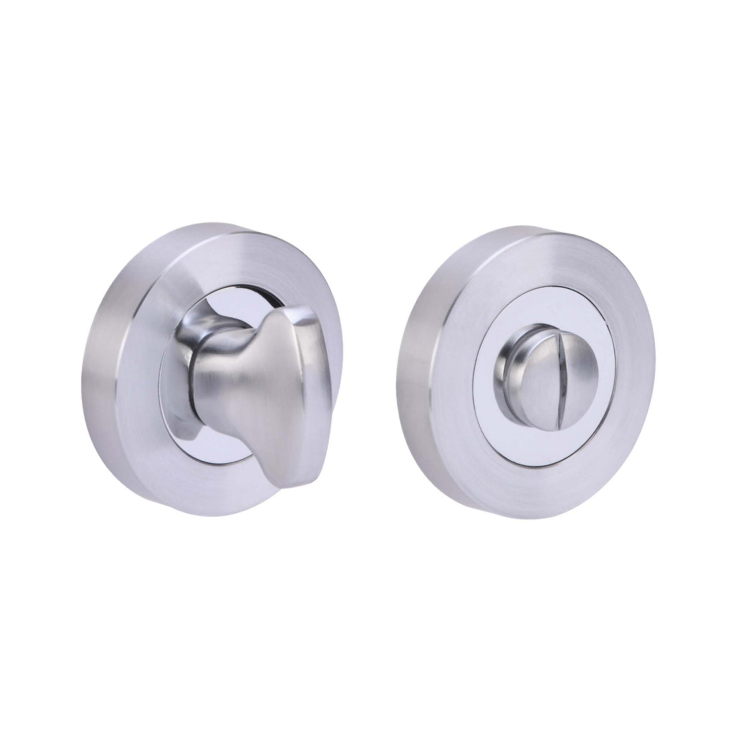 Bathroom Turn & Release - Polished & Satin Chrome