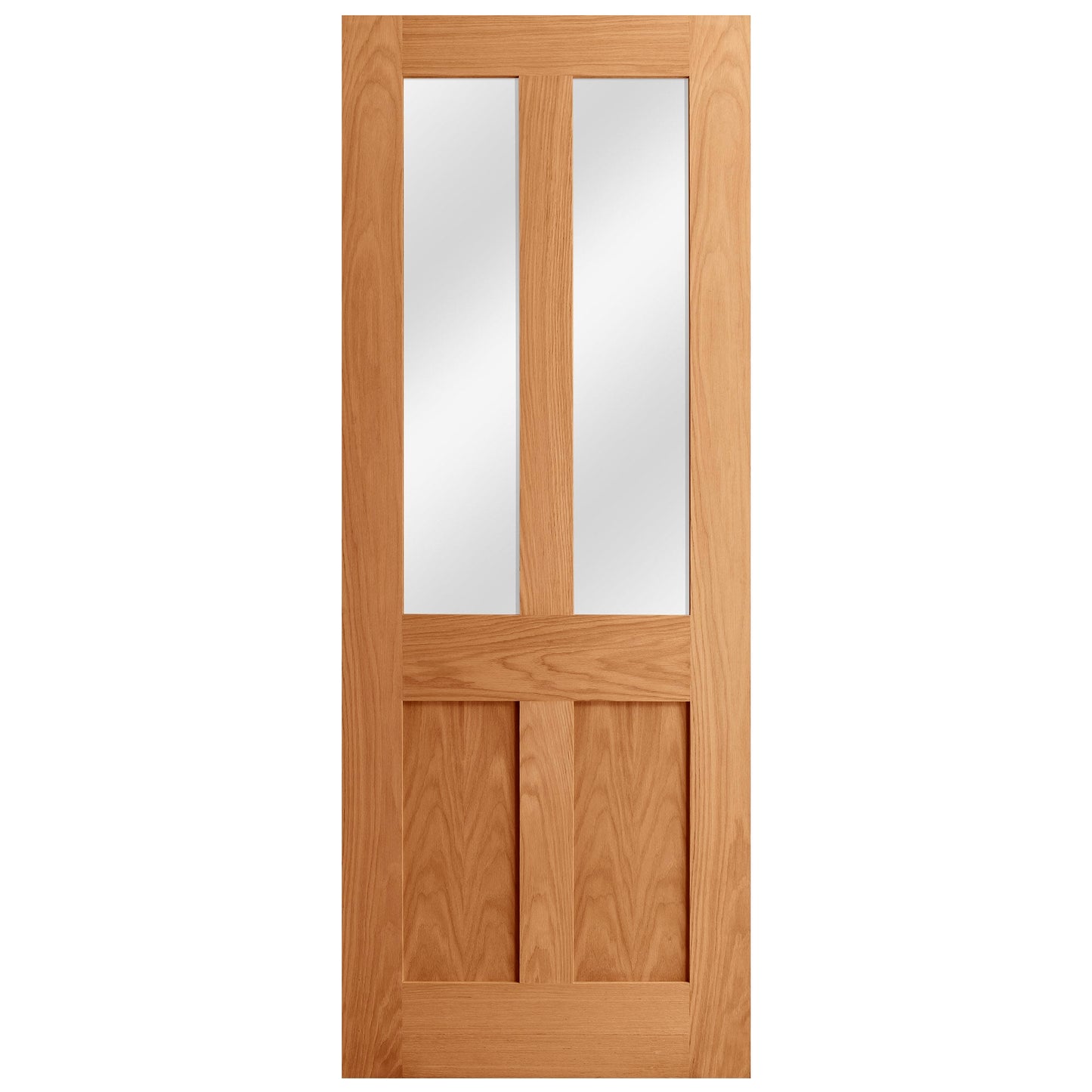 Oak Internal Fully Finished Malton 1 Light Clear Glass FD30 Fire Door (121946)