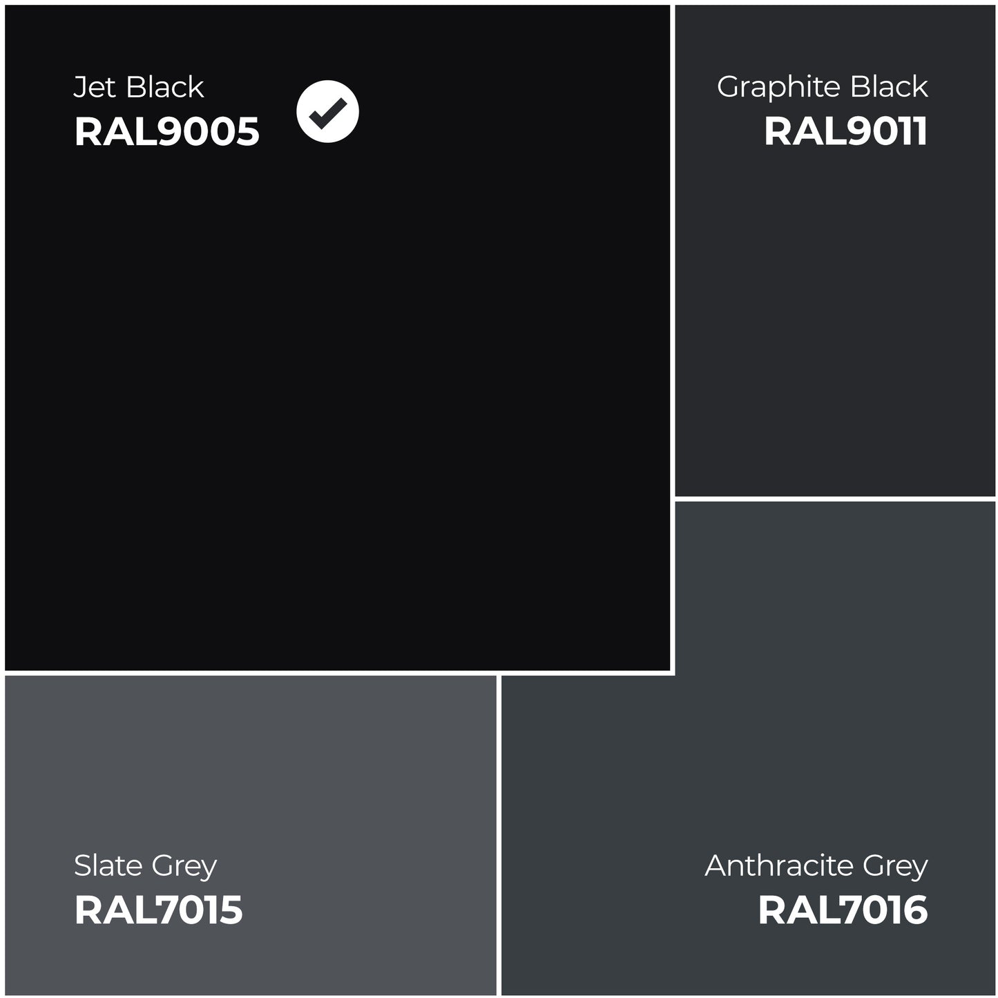 Jet Black Internal Fully Finished 3 Panel Industrial Studio FD30 Fire Door (124158)