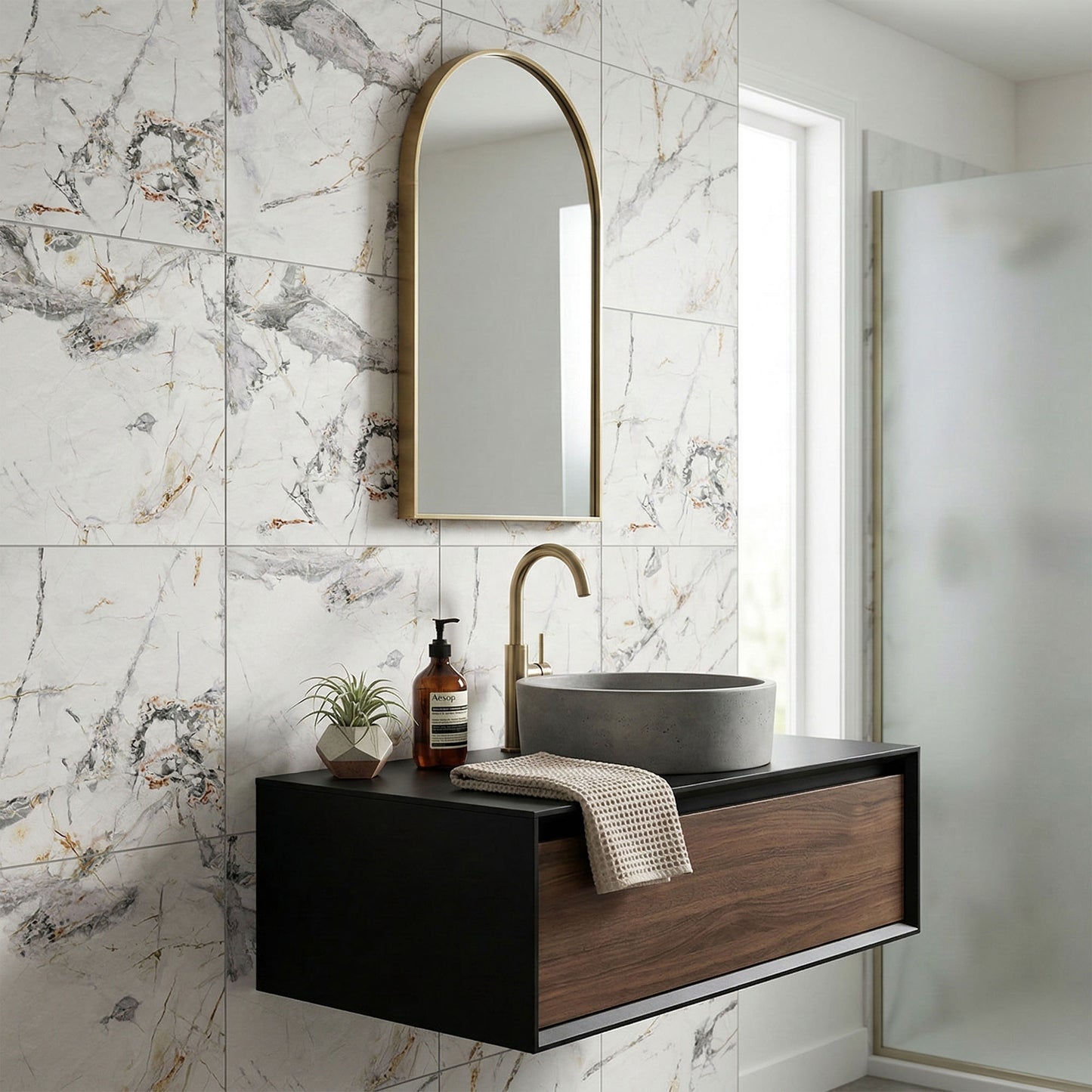 Celeste Matt - Smooth Porcelain Wall & Floor Tile Sample