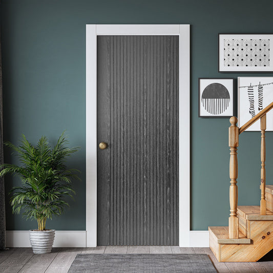 Internal Fully Finished Grey Miami Door (121180)