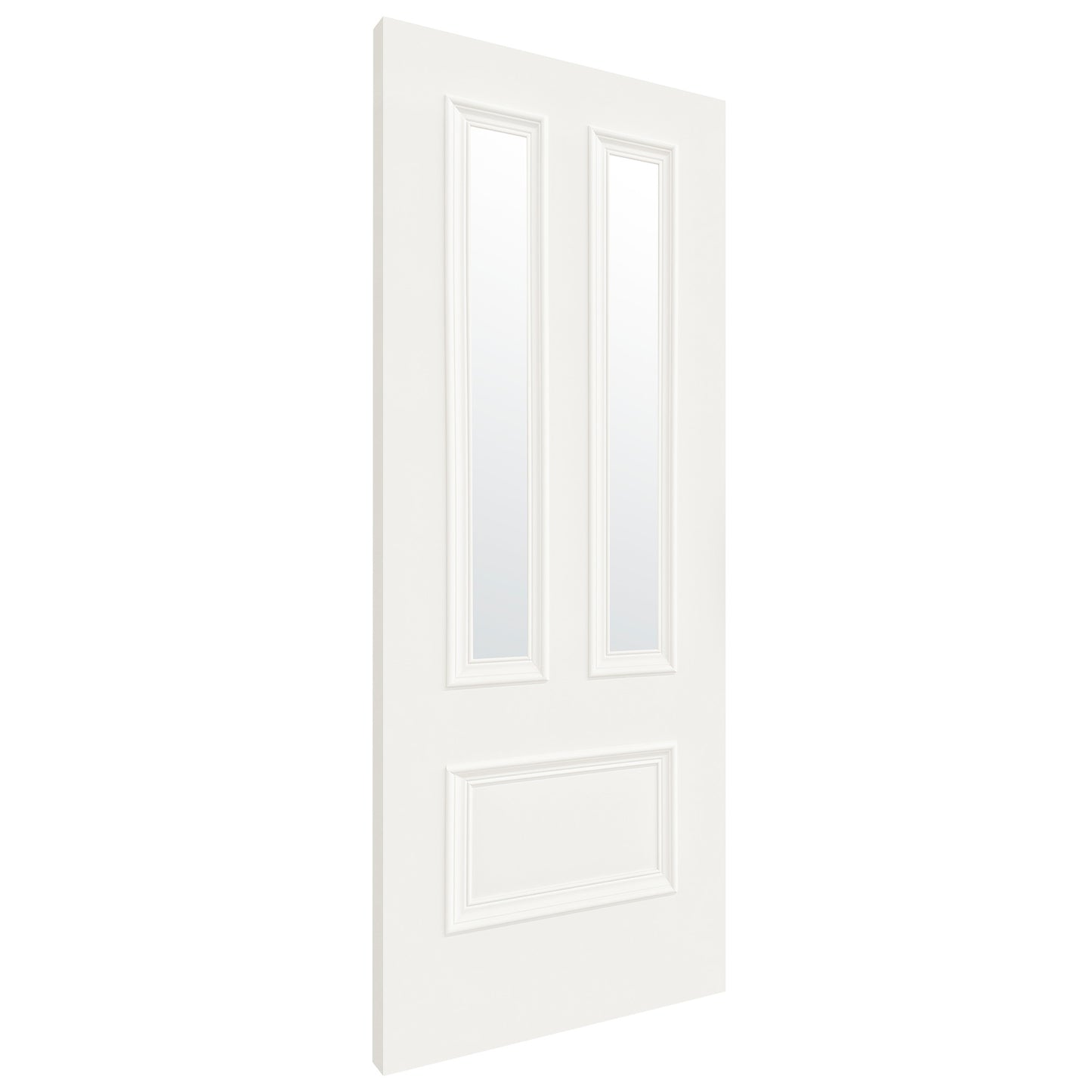 White Internal Fully Finished Clear Glass Belgravia 3 Panel Door (WFBELCG)
