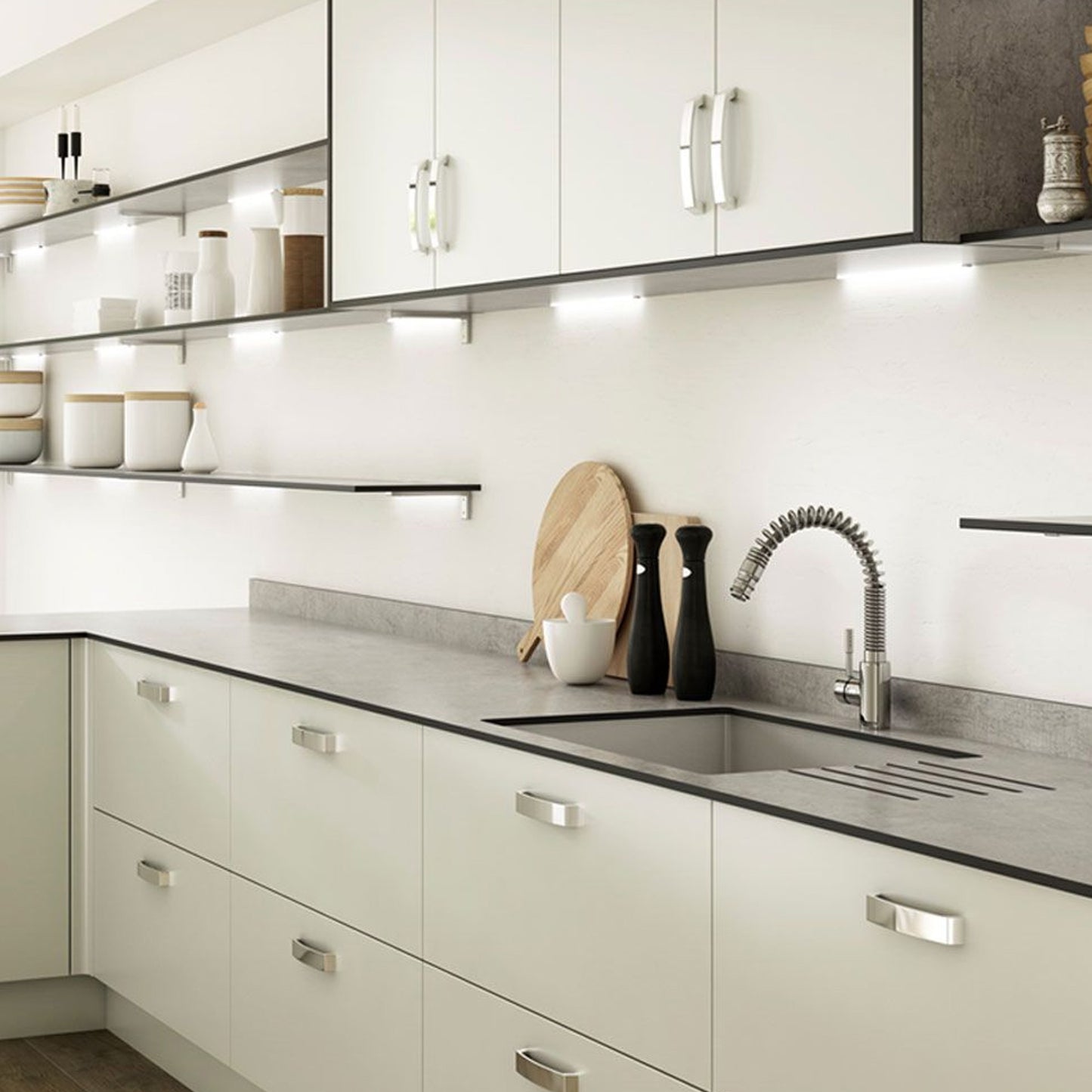 Woodstone Gris - Square Edge Upstand 3000mm