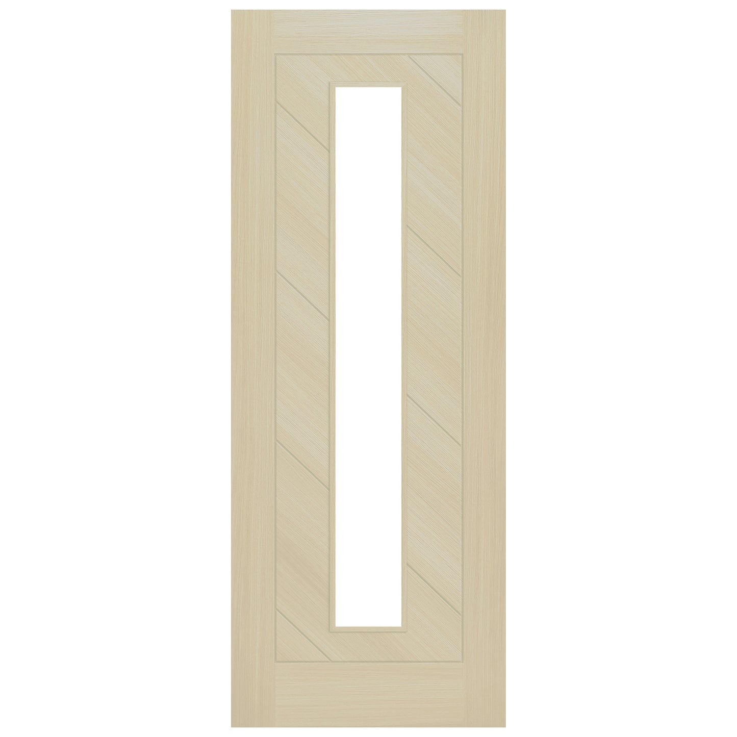 Blonde Oak Internal Fully Finished Endure Laminate Stockholm Clear Glass Door (122005)
