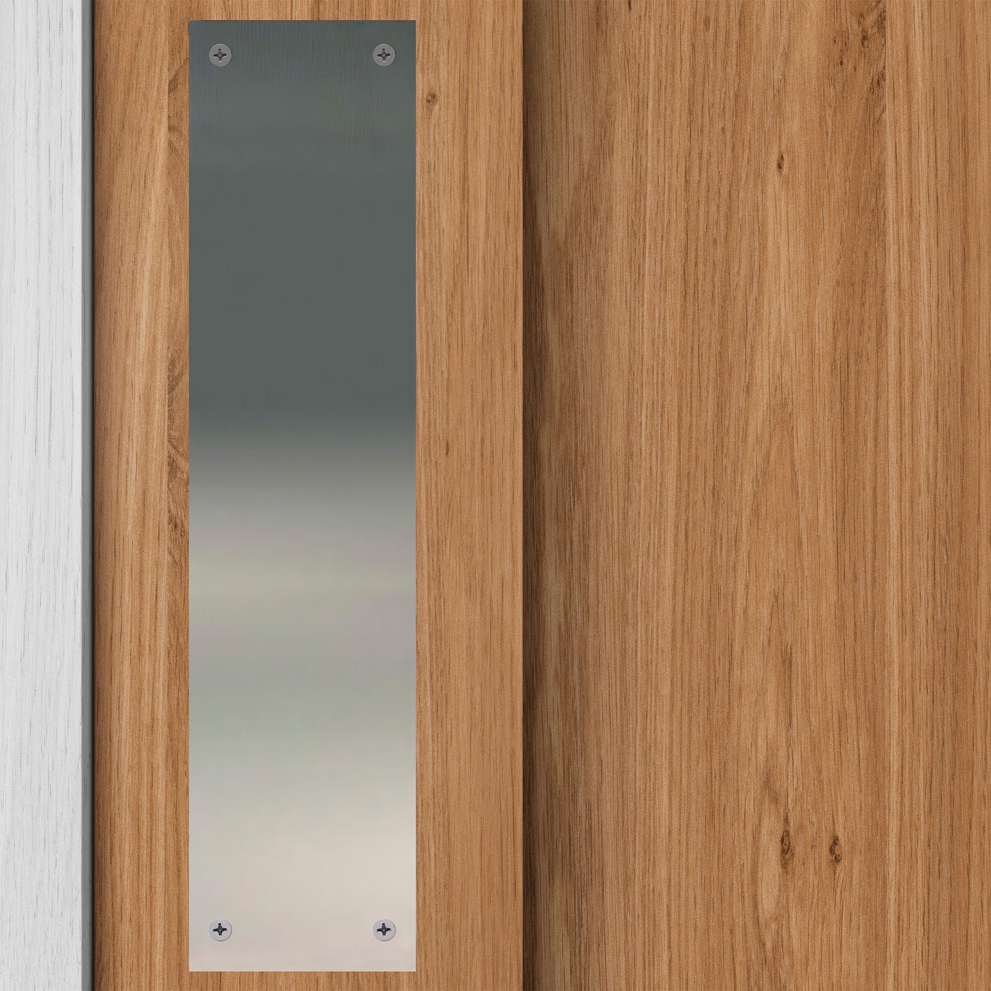 Satin Stainless Steel Push Plate 450 x 75mm (H4804SSS)