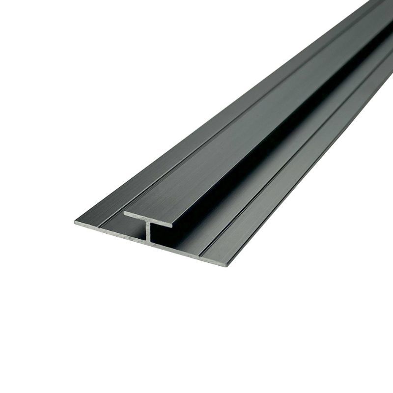 Wetwall Alloy H- Section Matt Black 2440mm