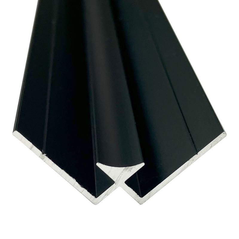 Wetwall Alloy Internal Corner Matt Black 2440mm