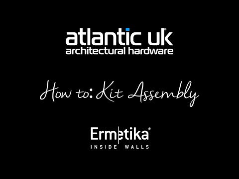 100mm Ermetika Absolute EvoKit Single Frameless Pocket Door System (118489)