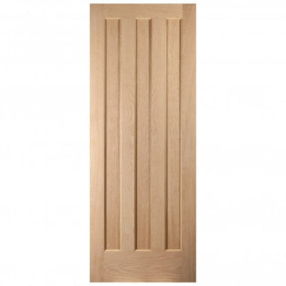 B-Grade White Oak Internal Unfinished 3 Panel Aston FD30 Fire Door