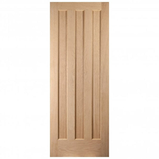 B-Grade White Oak Internal Unfinished 3 Panel Aston FD30 Fire Door