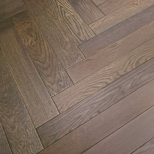 Dark Oak - 18mm UV Lacquered Sample (LIBHB14x90DAR)