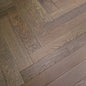 Dark Oak - Herringbone 14mm UV Lacquered Engineered Real Wood Flooring (LIBHB18x90DAR)