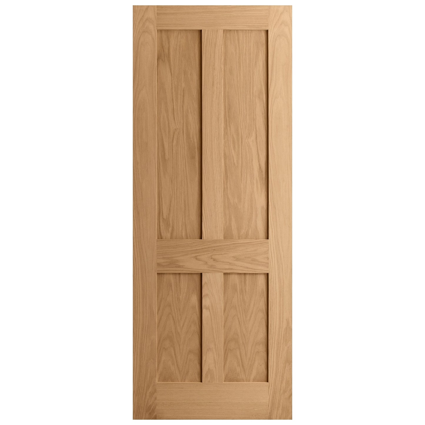 Oak Internal Unfinished Victorian Shaker 4 Panel Flat Door (51730)