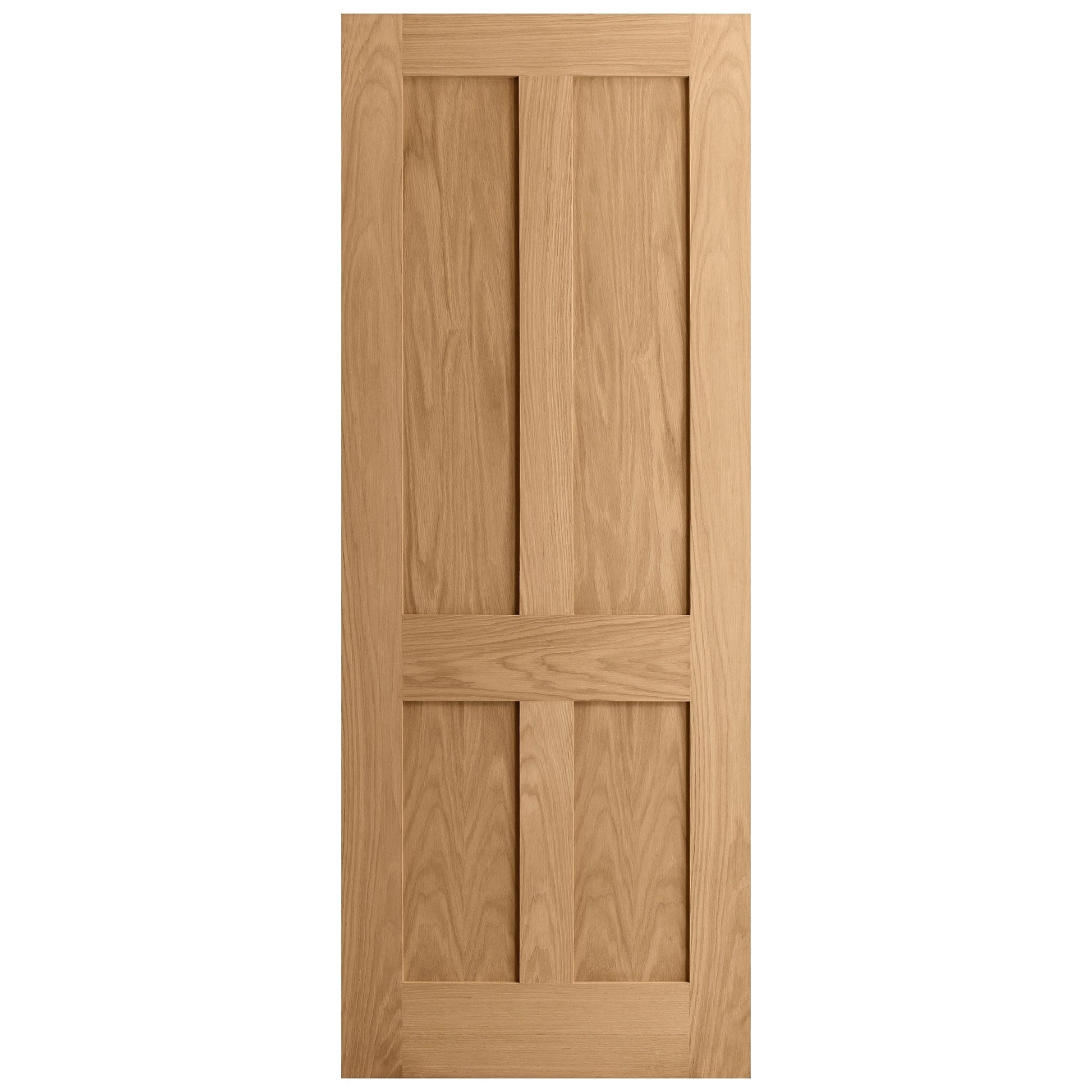 Oak Internal Unfinished Victorian Shaker 4 Panel Flat Door (51730)
