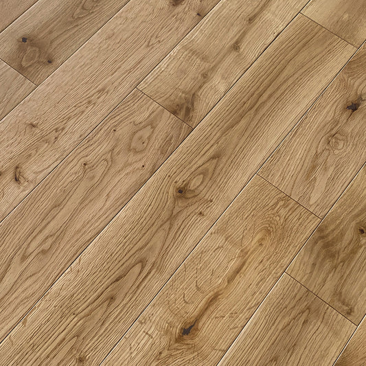 Natural Oak - 14mm UV Lacquered Engineered Real Wood Flooring (LIBEO14x125)