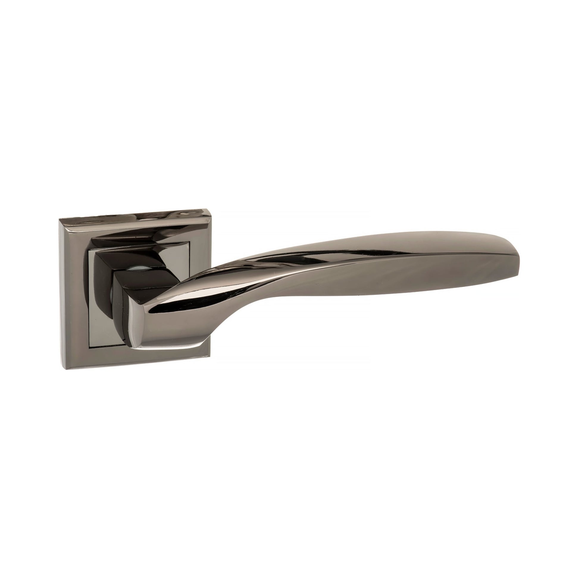 Status Oklahoma Square Lever Door Handle - Black Nickel (52223)