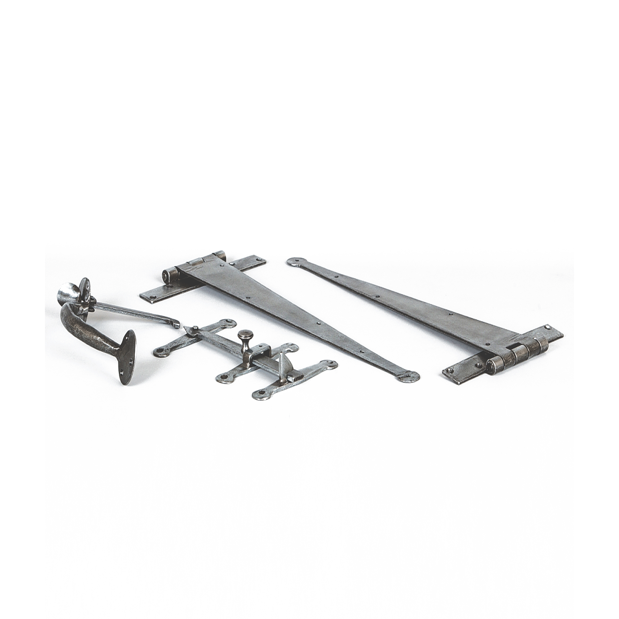 Leader Suffolk Pewter Door Hardware Kit