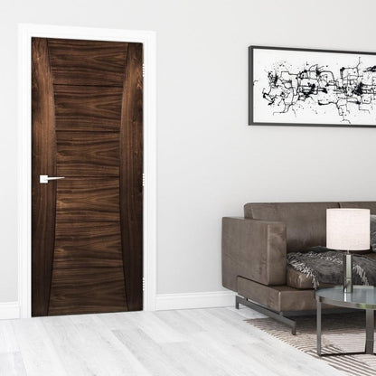 B-Grade Walnut Internal Fully Finished Pamplona 6 Panel Door (45327)