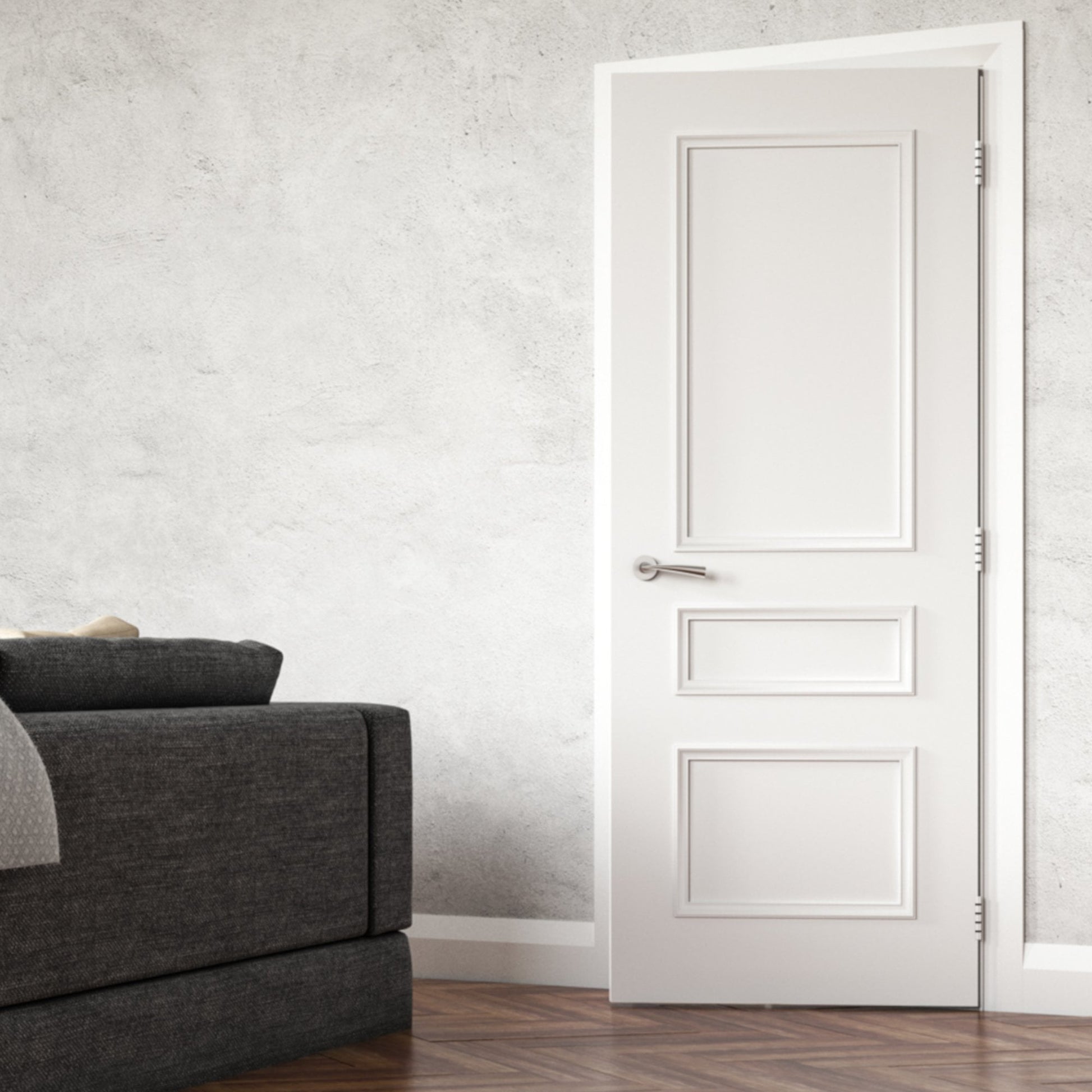 B-Grade White Internal Primed Windsor Door (59574)