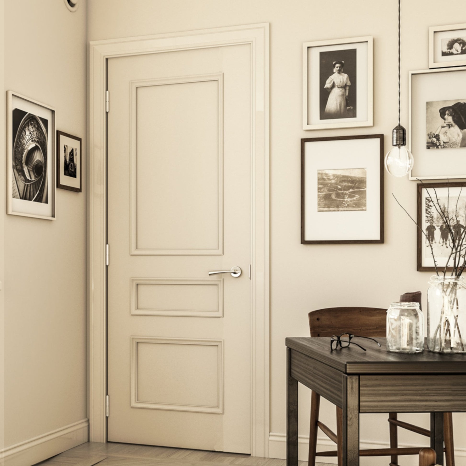 B-Grade White Internal Primed Windsor Door (59574)