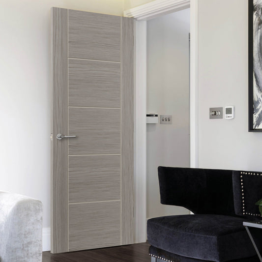 Internal Grey Fully Finished Lava Tigris 5P Laminate Door (LAVTIG)