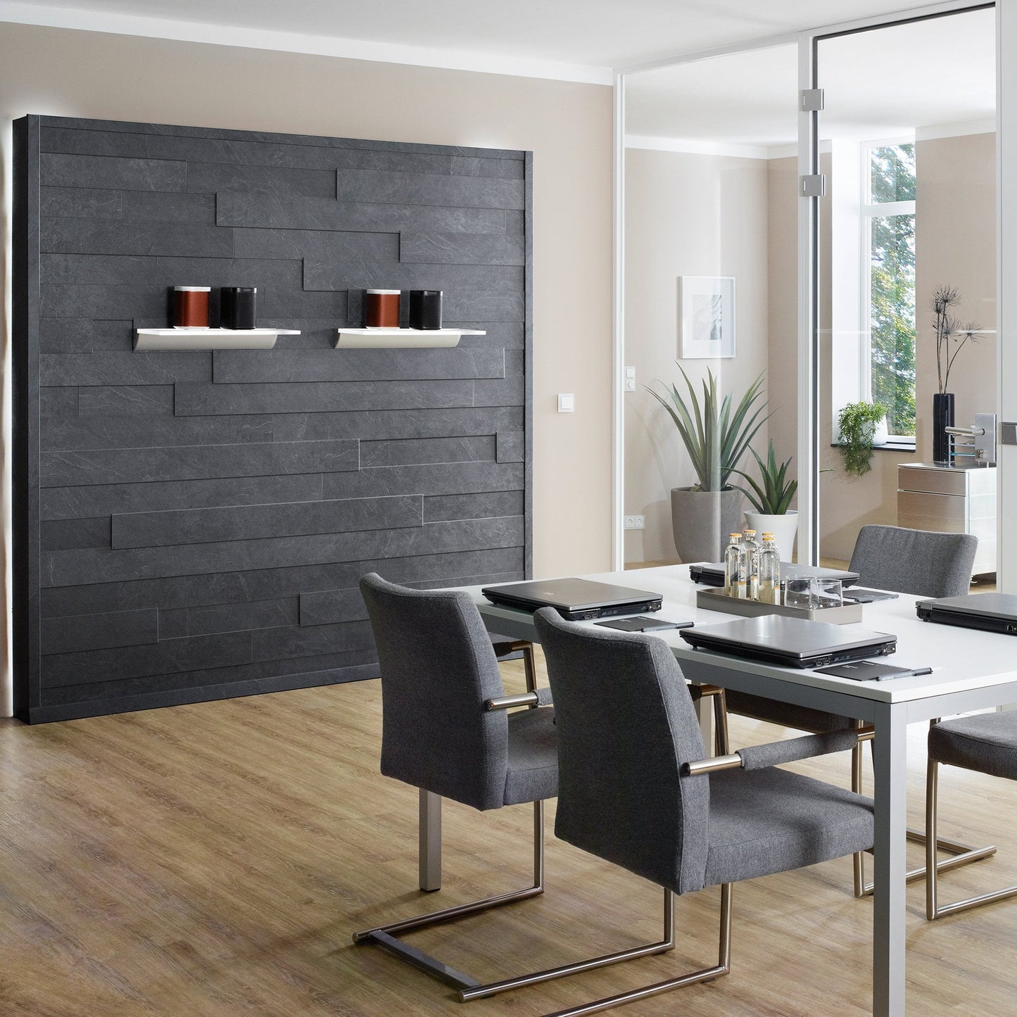 Kronowall Mustang Slate Finishing Trim for 3D Laminate Wall Panelling (8475-MOULD)