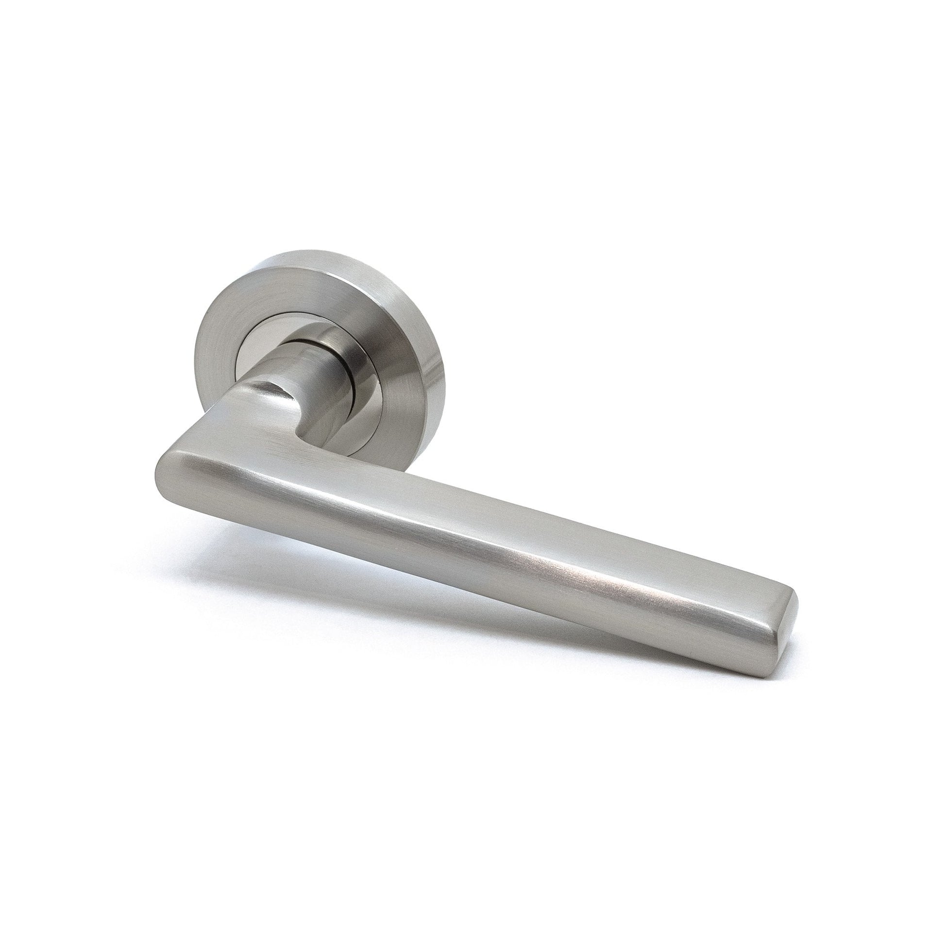 Premium Matiz Lever On Round Rose Handle Pack - Two-Tone Nickel (76722)