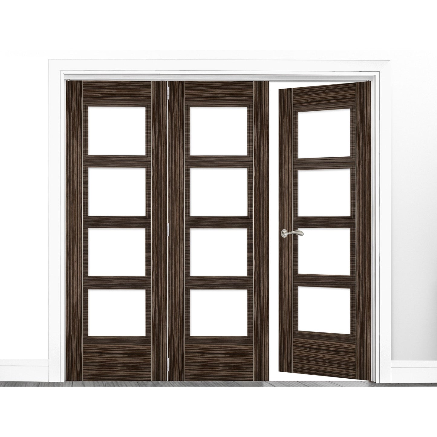 B-Grade Walnut Internal Fully Finished Fold Room Divider Kit (51824)