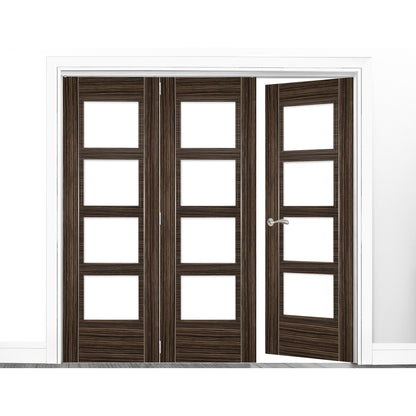 B-Grade Walnut Internal Fully Finished Fold Room Divider Kit (51824)