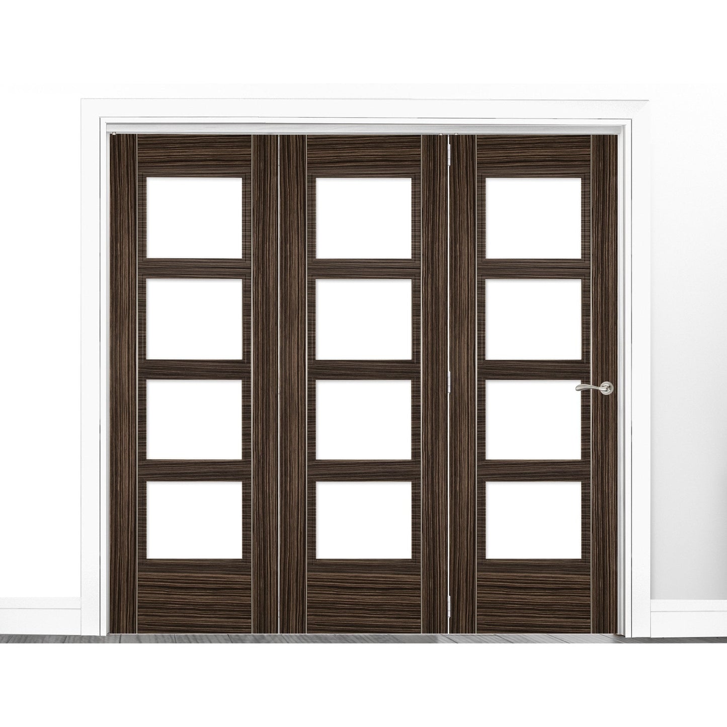 B-Grade Walnut Internal Fully Finished Fold Room Divider Kit (51824)