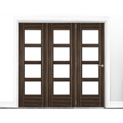 B-Grade Walnut Internal Fully Finished Fold Room Divider Kit (51824)
