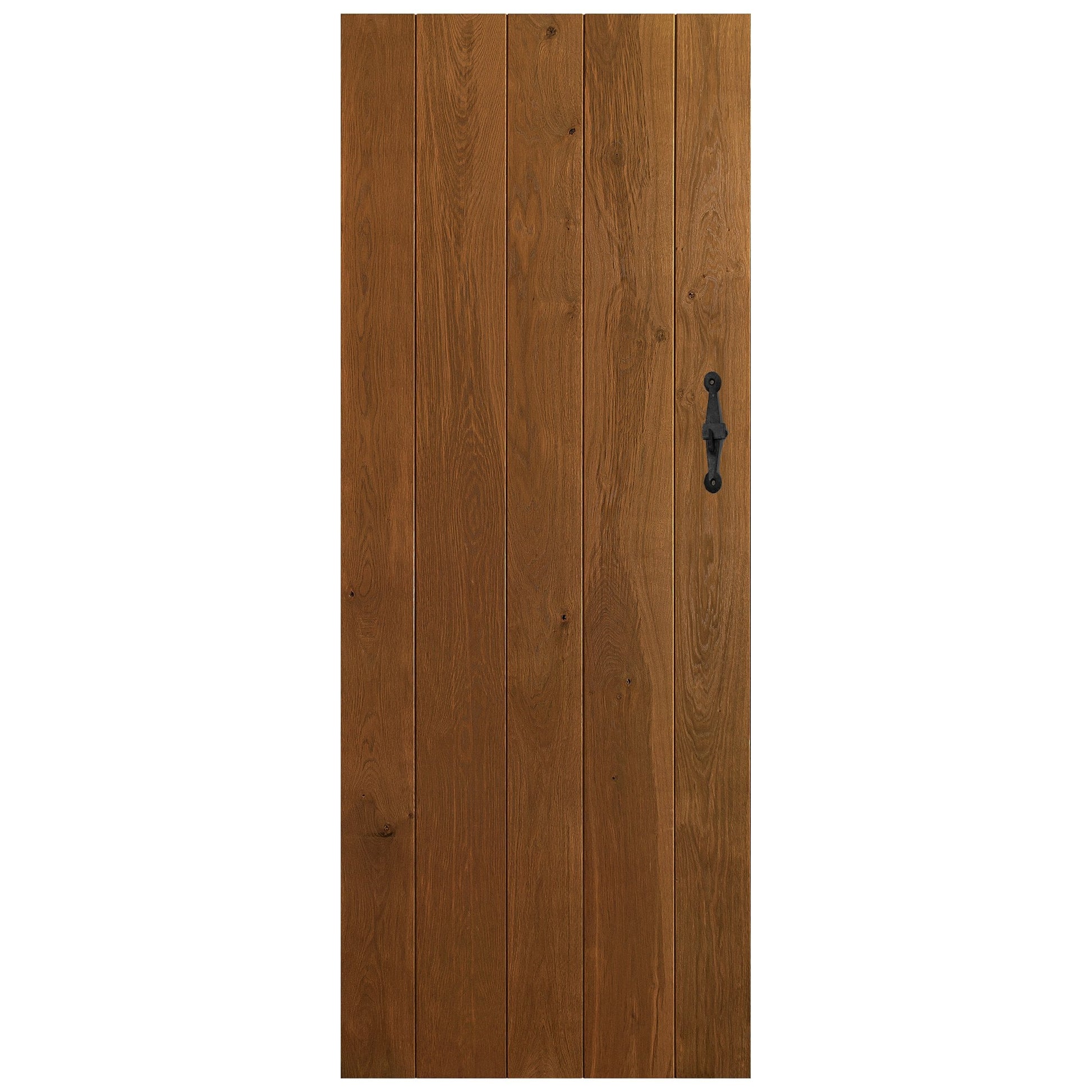 Oak Internal Fully Finished Rustic Grange Solid Ledged Door (HOLB)