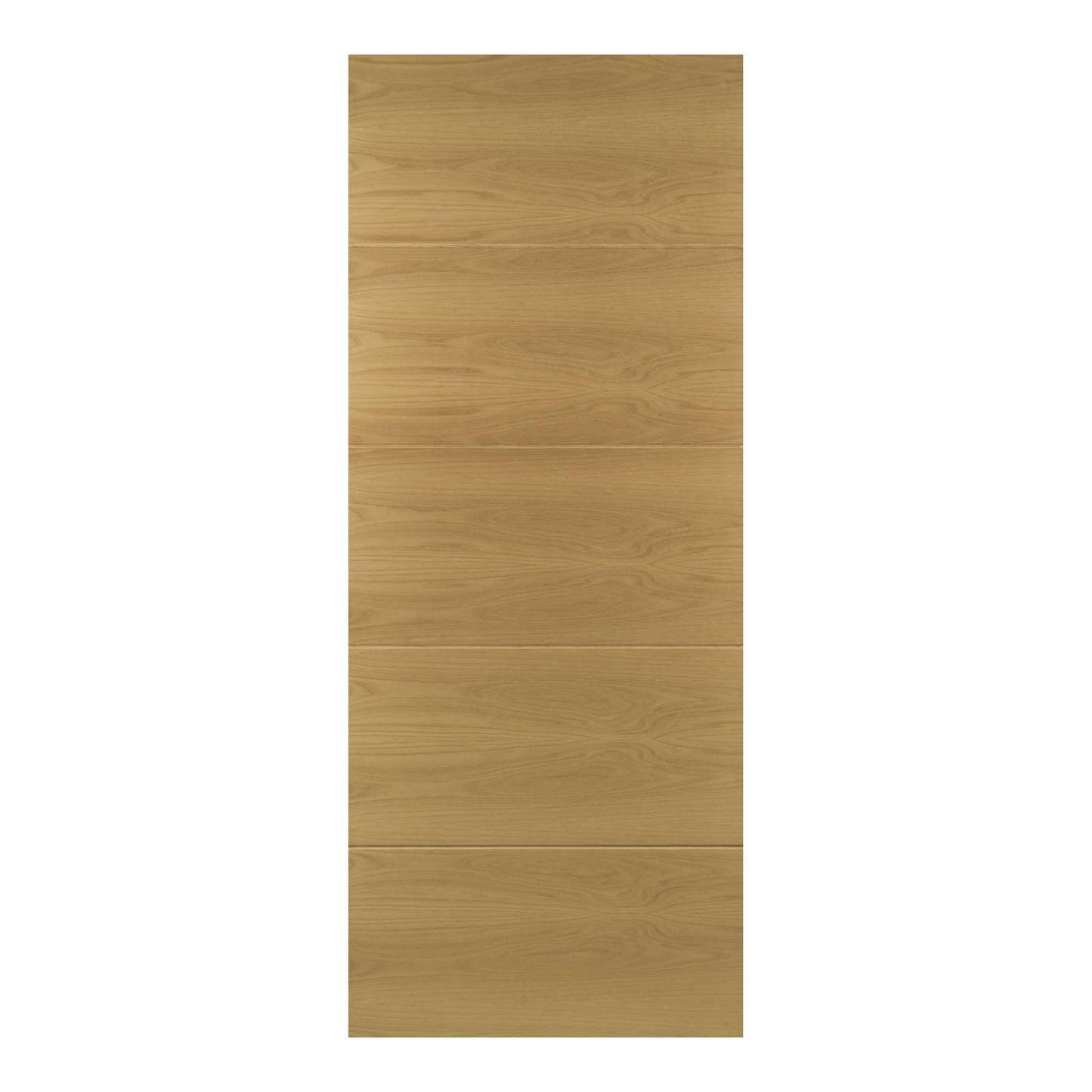 B-Grade Oak Internal Fully Finished Augusta 5 Panel FD30 Fire Door (38421)