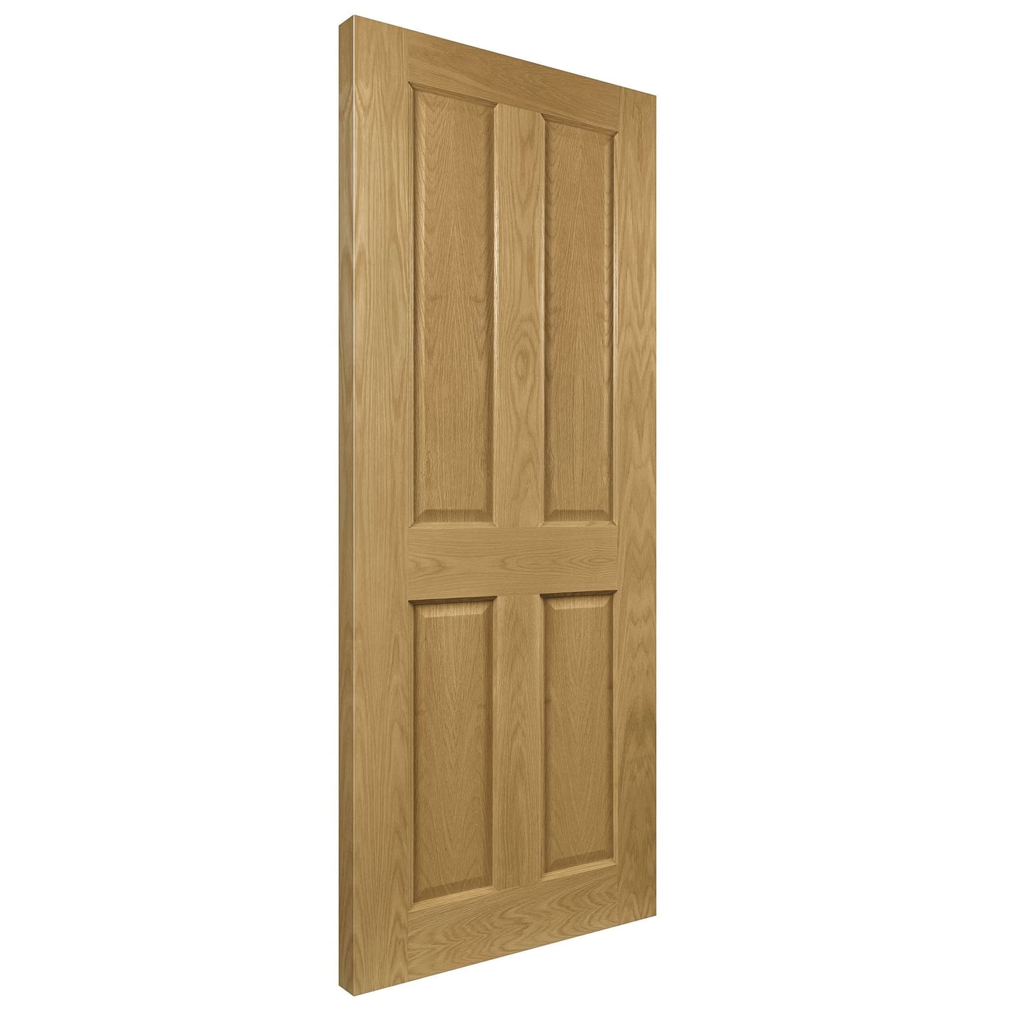 B-Grade Oak Internal Fully Finished Bury 4 Panel FD30 Fire Door (38006)