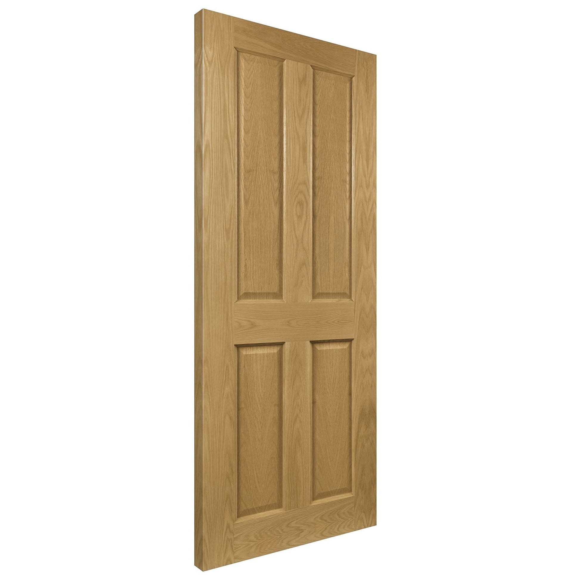 B-Grade Oak Internal Fully Finished Bury 4 Panel FD30 Fire Door (38006)