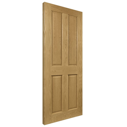 B-Grade Oak Internal Fully Finished Bury 4 Panel FD30 Fire Door (38006)