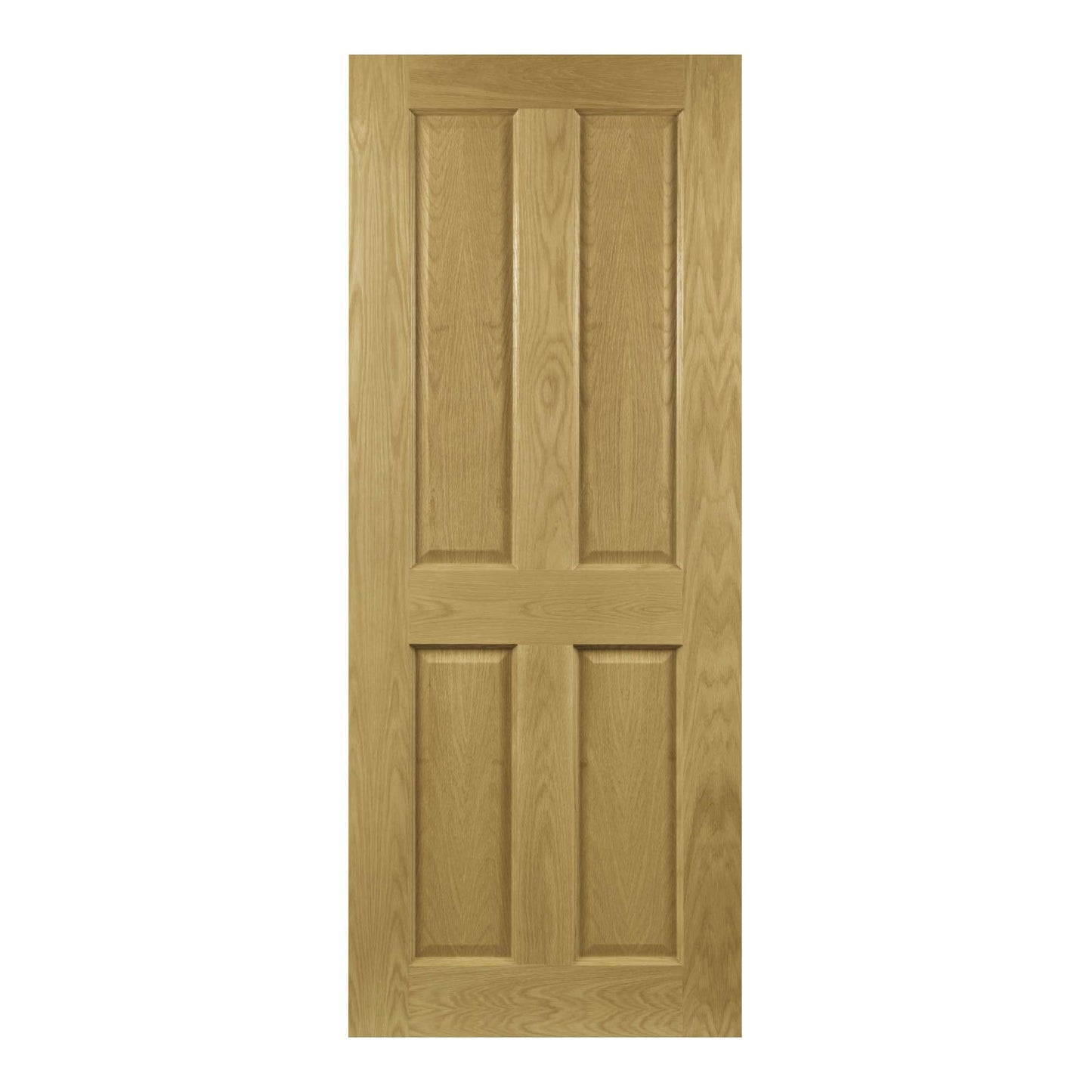 B-Grade Oak Internal Fully Finished Bury 4 Panel FD30 Fire Door (38006)