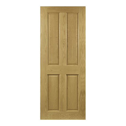 B-Grade Oak Internal Fully Finished Bury 4 Panel FD30 Fire Door (38006)