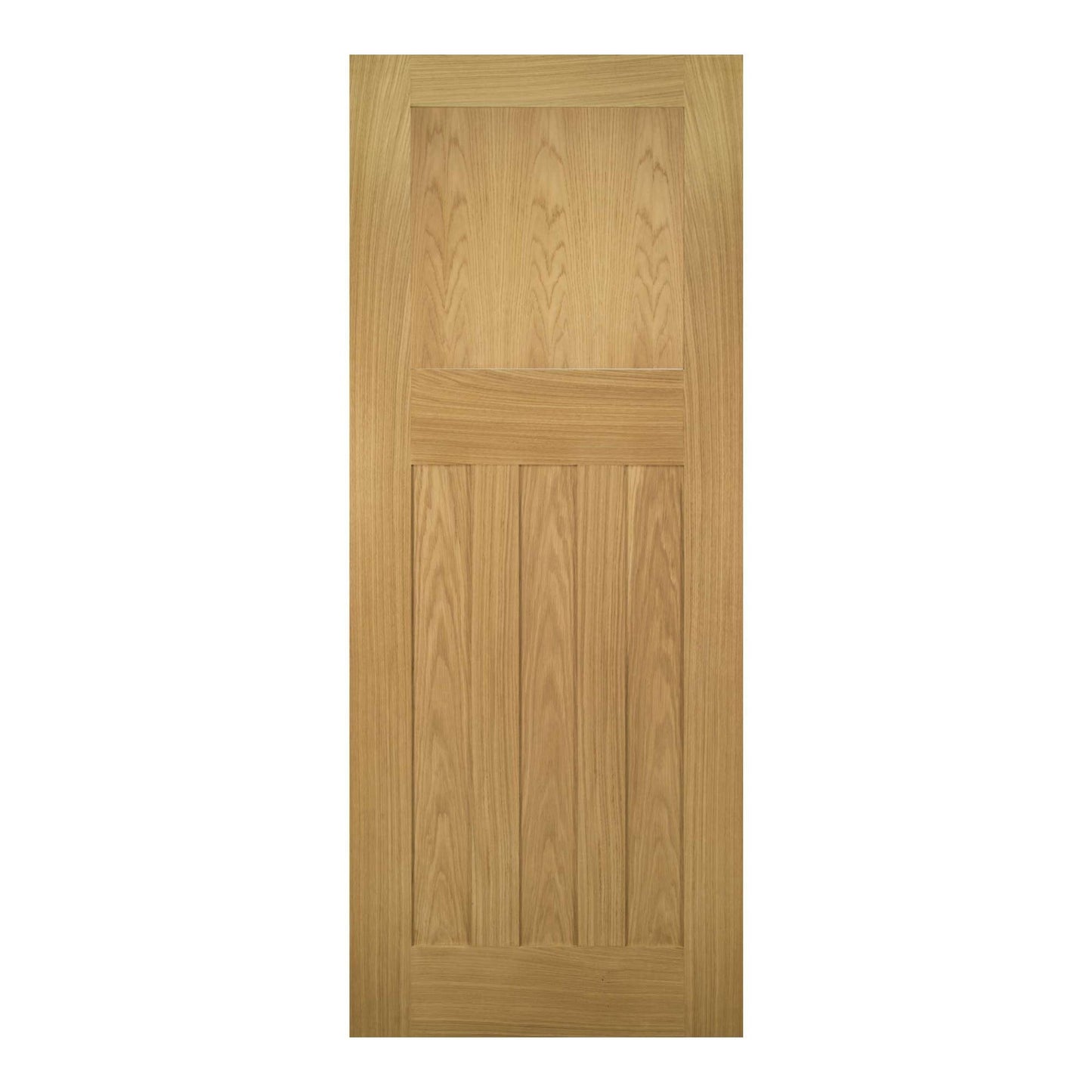 B-Grade Oak Internal Unfinished Cambridge 4 Pabel FD30 Fire Door (38433)