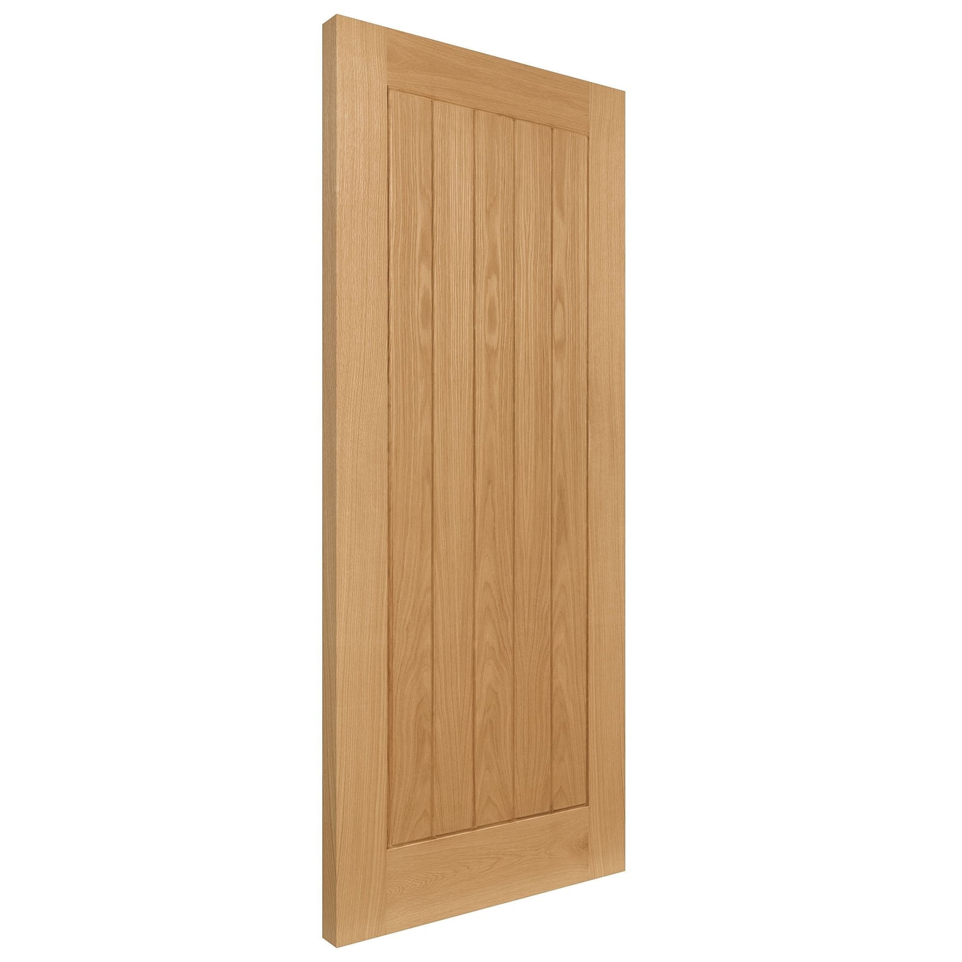 B-Grade Oak Internal Fully Finished Ely 1 Panel FD30 Fire Door (38408)