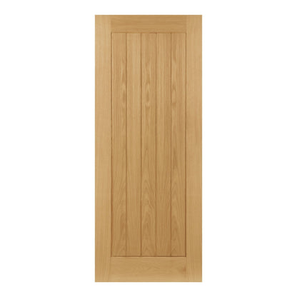 B-Grade Oak Internal Fully Finished Ely 1 Panel FD30 Fire Door (38408)