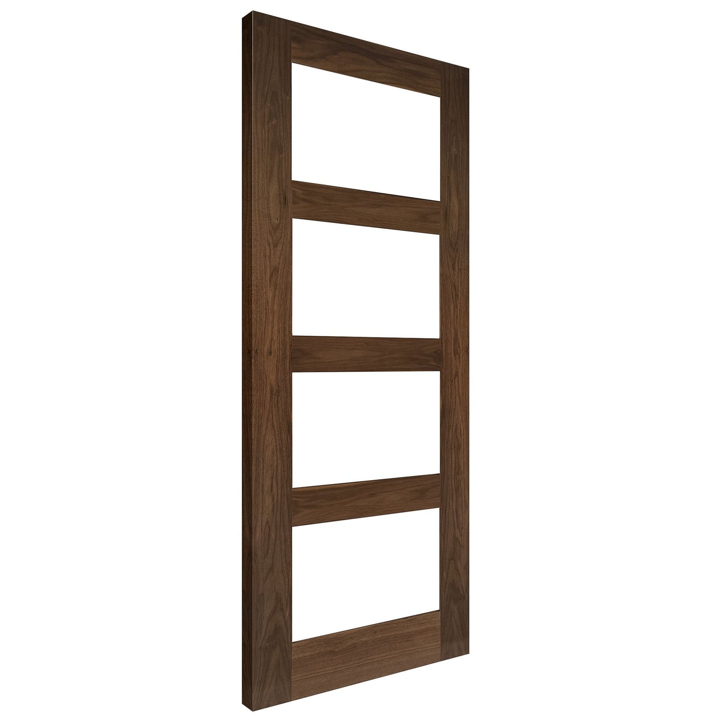 B-Grade Walnut Internal Fully Finished Coventry 4 Light Clear Glass Door (45322)