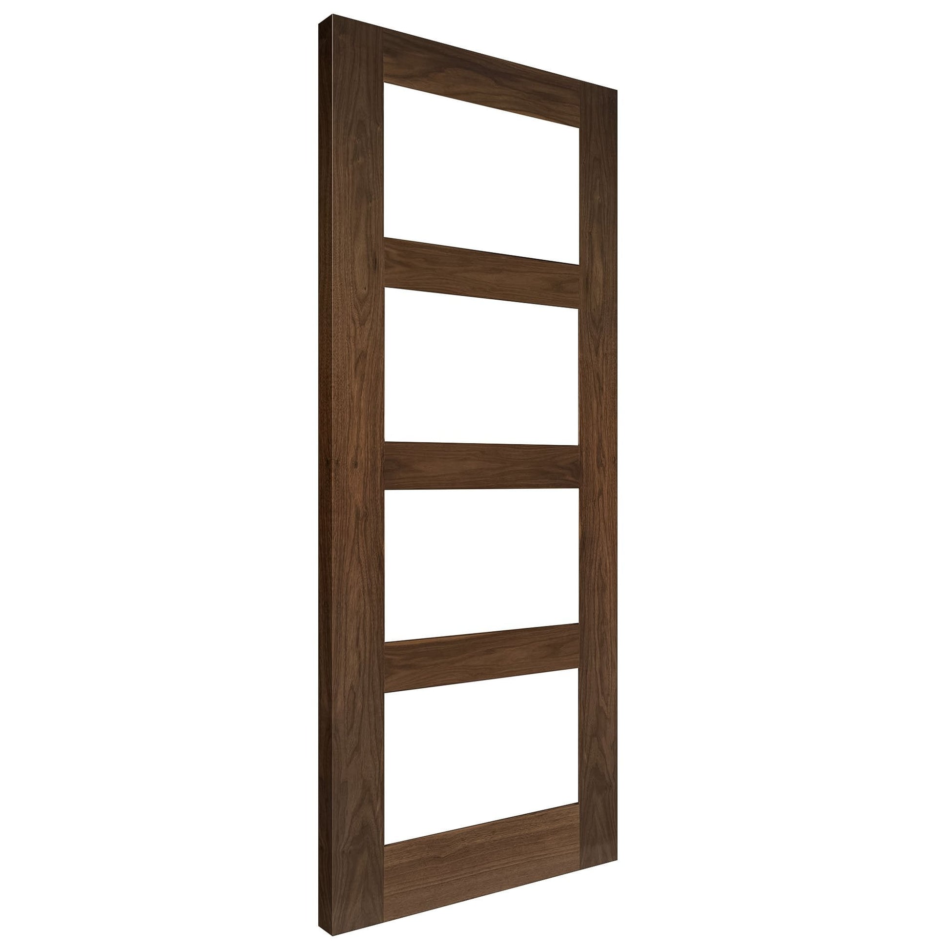 B-Grade Walnut Internal Fully Finished Coventry 4 Light Clear Glass Door (45322)