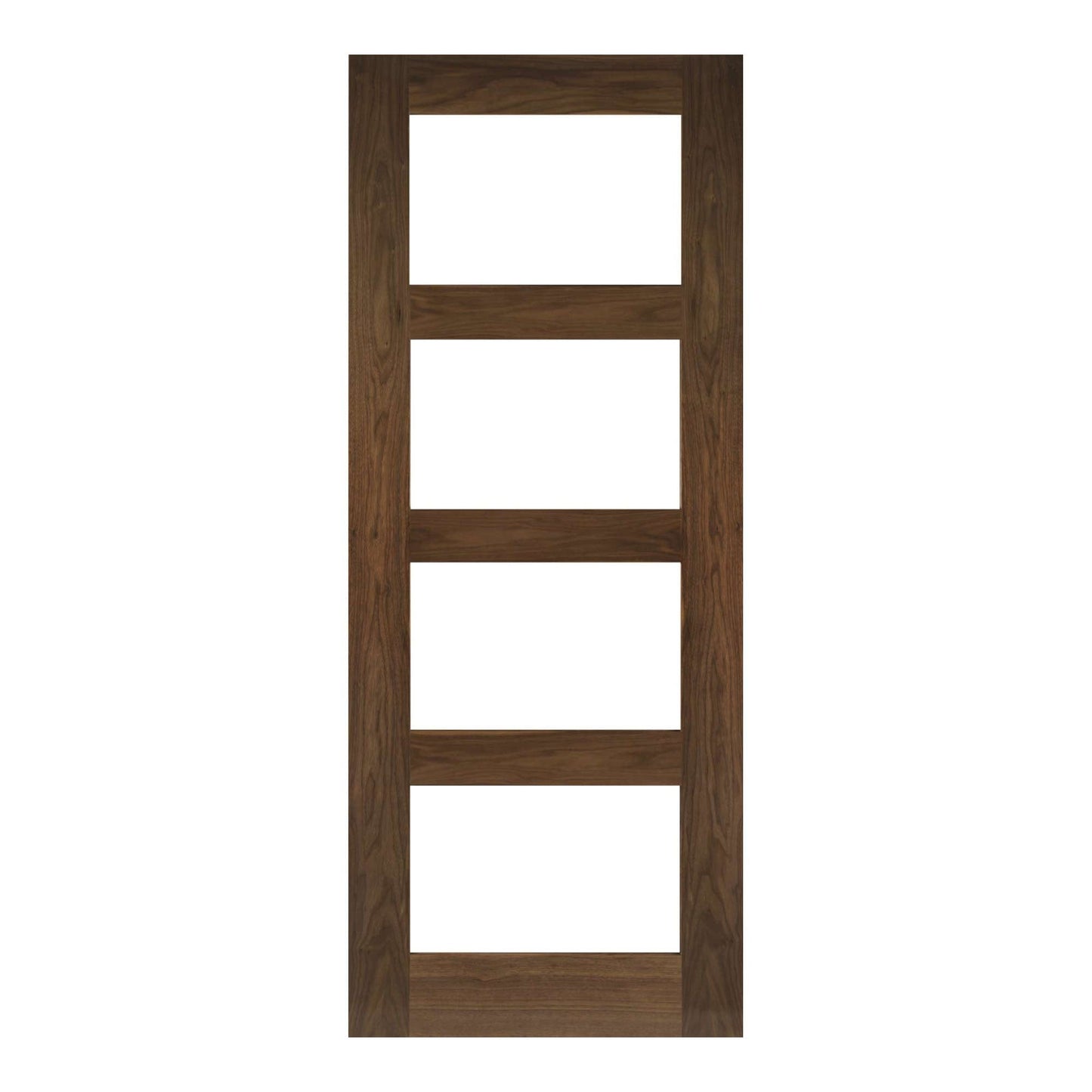 B-Grade Walnut Internal Fully Finished Coventry 4 Light Clear Glass Door (45322)