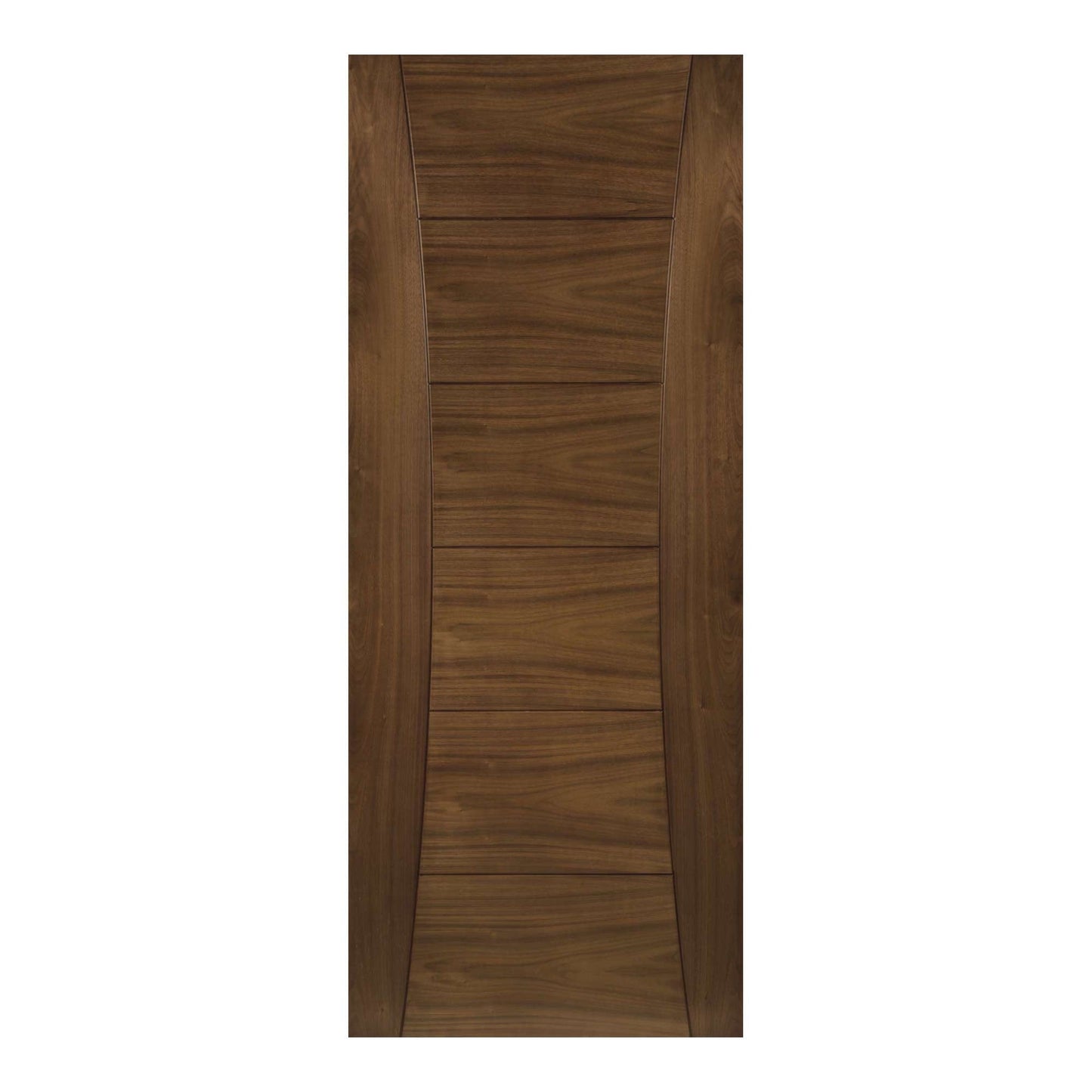 B-Grade Walnut Internal Fully Finished Pamplona 6 Panel Door (45327)