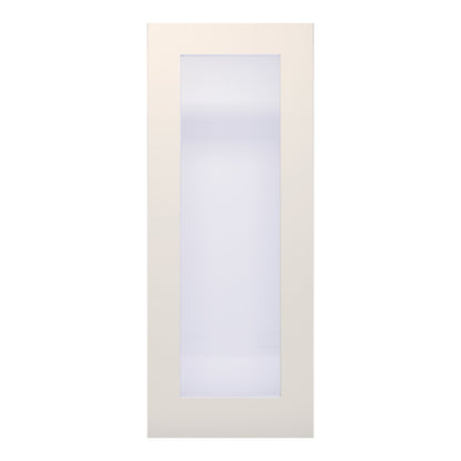 B-Grade White Internal Primed Denver 1 Light Obscure Glass Door (82404)