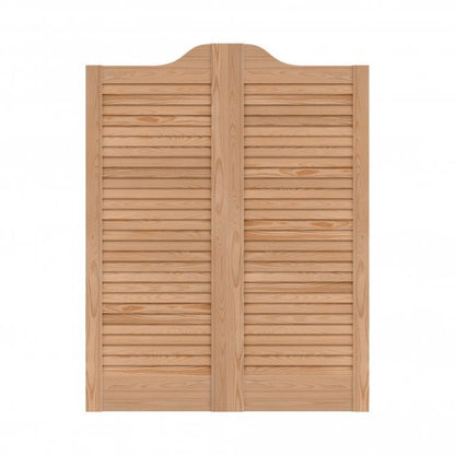 28mm Internal Clear Pine Cafe Style Ranch Louvre Door Pair