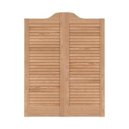 28mm Internal Clear Pine Cafe Style Ranch Louvre Door Pair