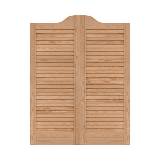 28mm Internal Clear Pine Cafe Style Ranch Louvre Door Pair